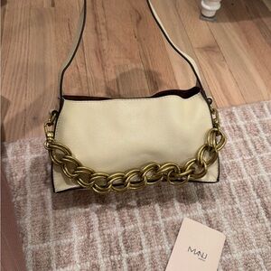 Manu Atelier Kesme handbag in ivory leather